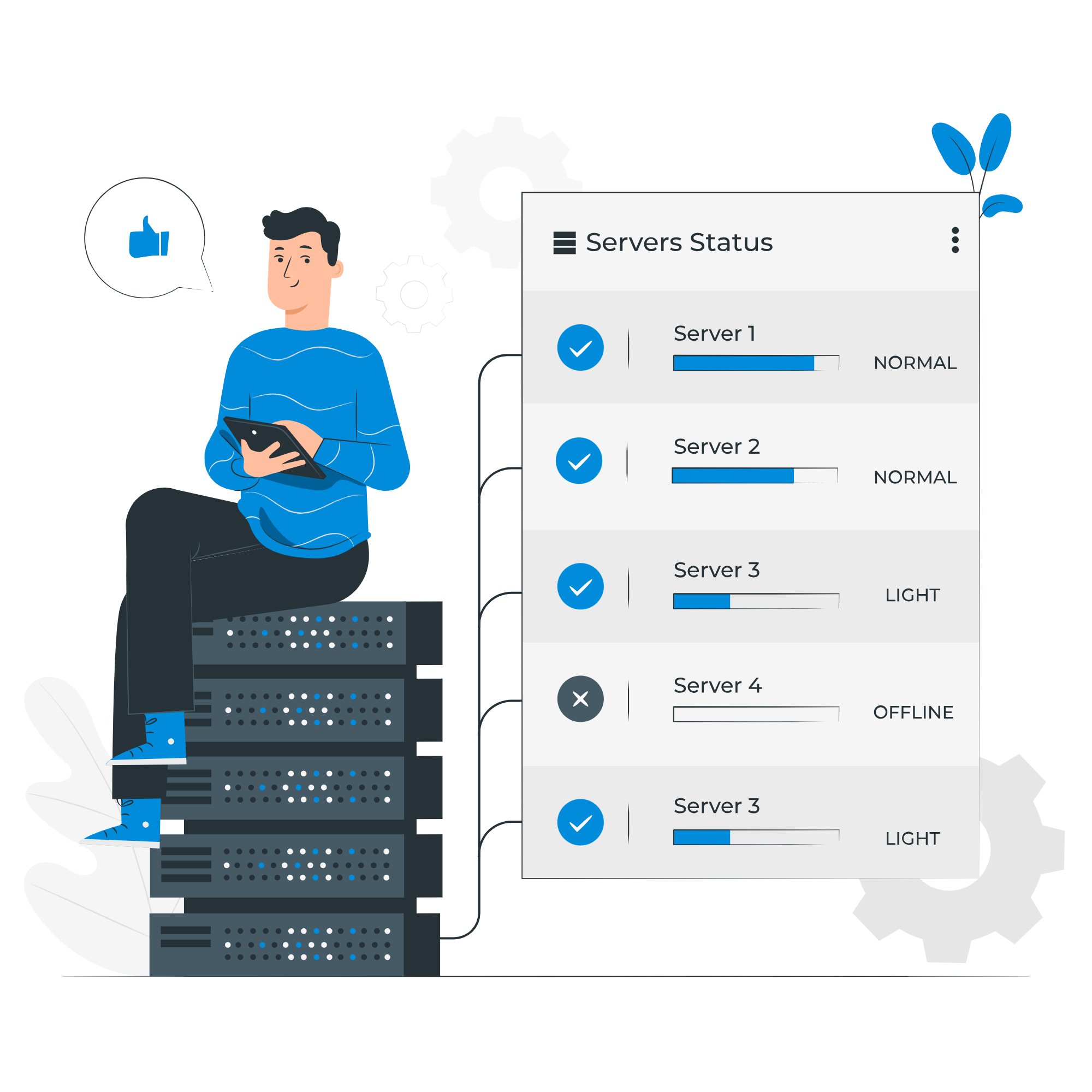 VPS Hosting Server Image